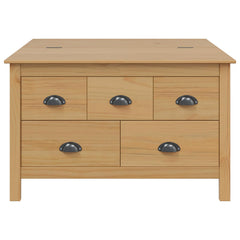 Coffee Table HILL 79.5 x 79.5 x 49 cm Honey brown