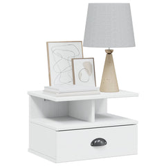 Bedside Cabinet with Drawer HILL 40 x 31 x 27 cm White