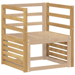 vidaXL Armrests Module 2 pcs White 59 x 4 x 73 cm Solid Acacia Wood 3