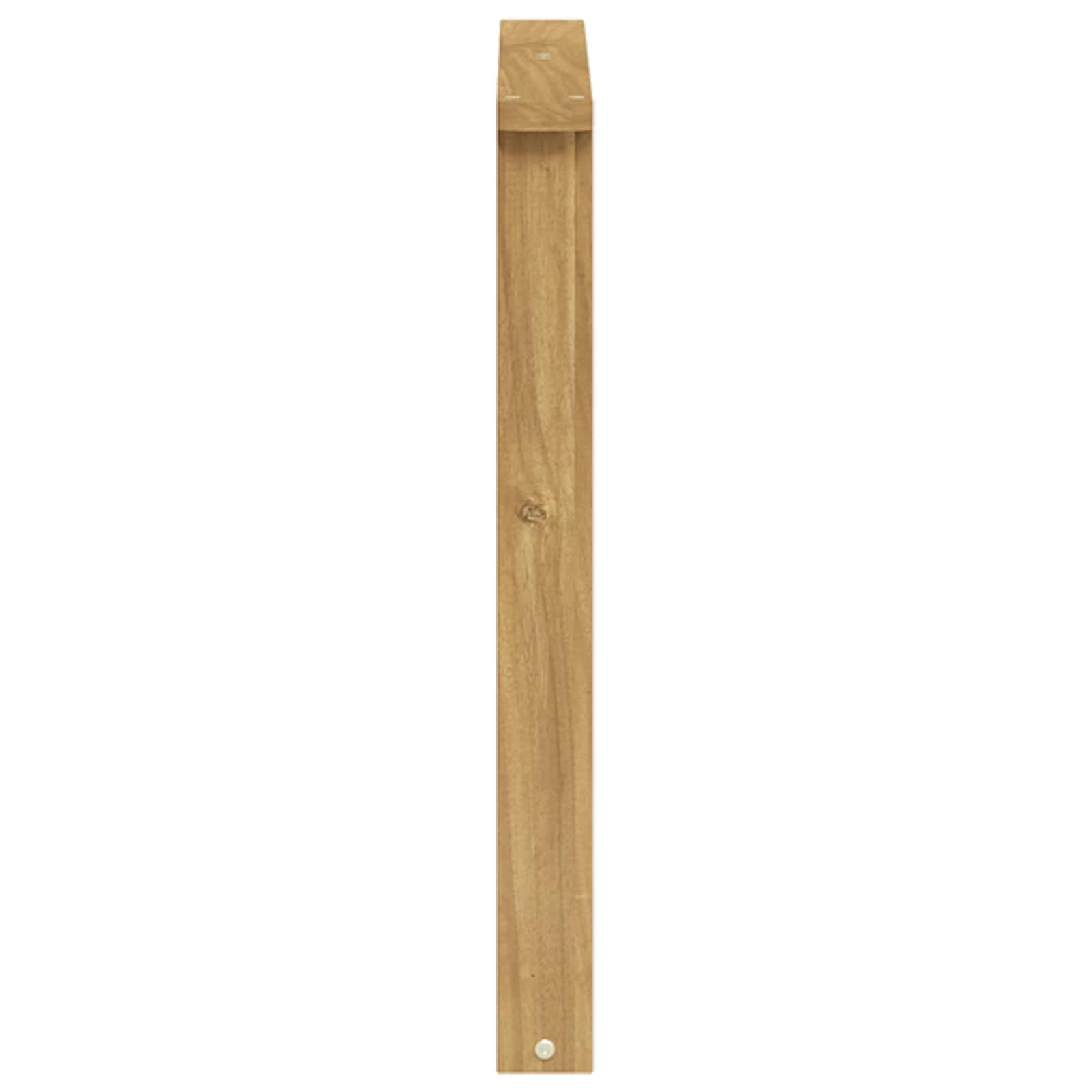 vidaXL Armrests Module 2 pcs White 60 x 6 x 61 cm Solid Acacia Wood 6