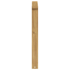 vidaXL Armrests Module 2 pcs White 60 x 6 x 61 cm Solid Acacia Wood 6
