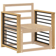 vidaXL Armrests Module 2 pcs White 60 x 6 x 61 cm Solid Acacia Wood 3