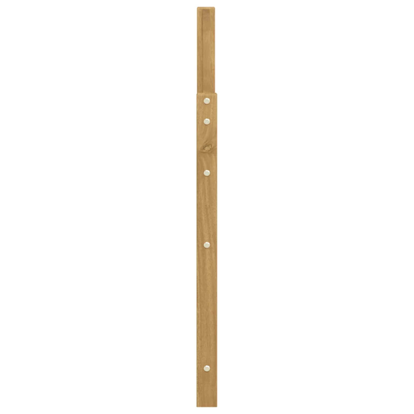 vidaXL Armrests Module 2 pcs White 59 x 4 x 73 cm Solid Acacia Wood 6