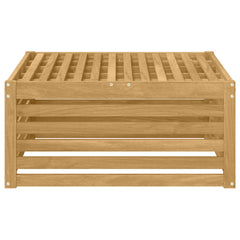 vidaXL Outdoor Footstool Solid Acacia Wood White 79 x 79 x 37 cm 3