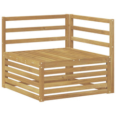 vidaXL Outdoor Corner Sofa Solid Acacia Wood White 83 x 83 x 73 cm 2