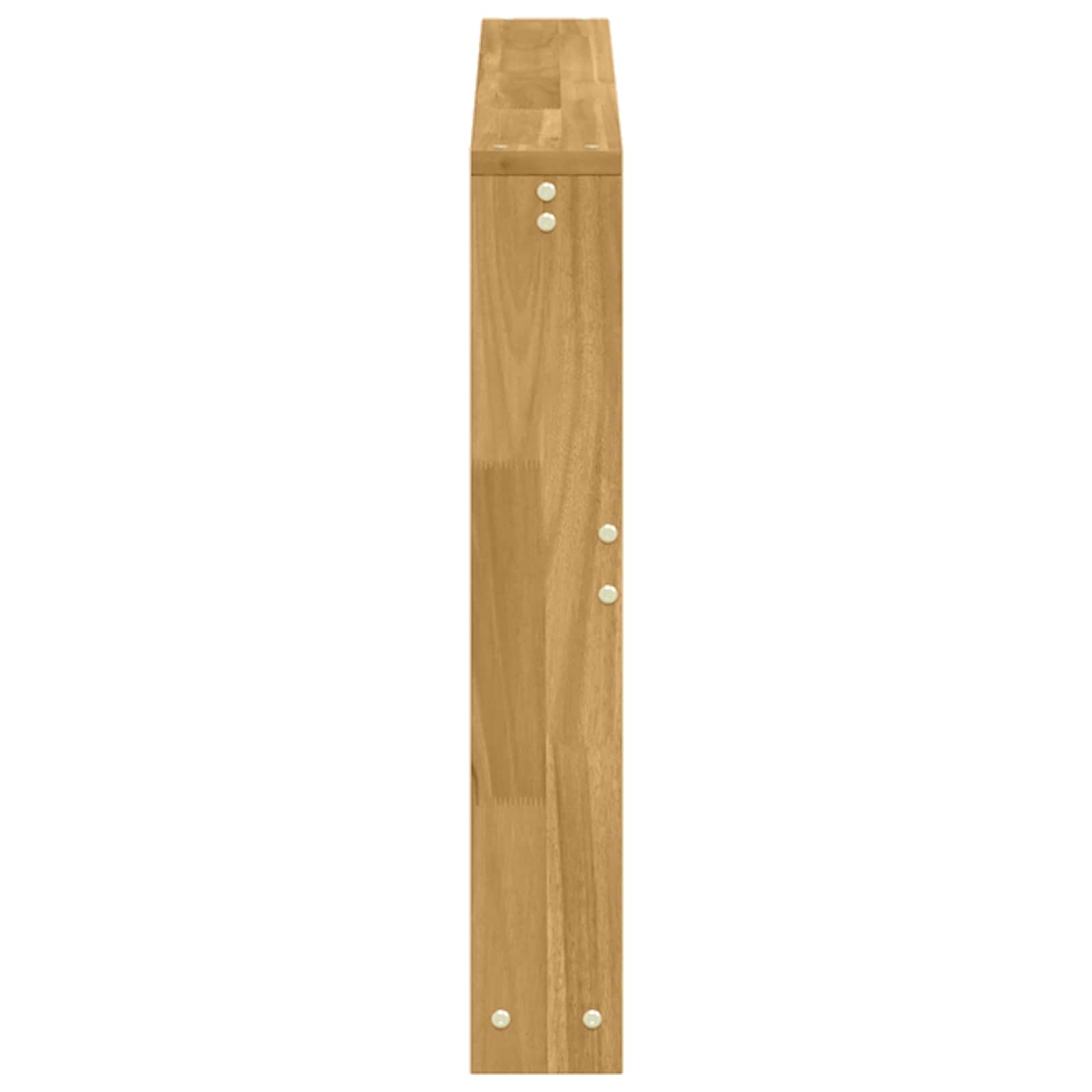 vidaXL Armrests Module 2 pcs White 78.5 x 10 x 61 cm Solid Acacia Wood 6