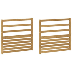 vidaXL Armrests Module 2 pcs White 79 x 4 x 73 cm Solid Acacia Wood 2