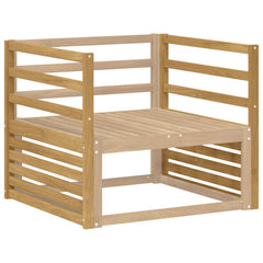 vidaXL Armrests Module 2 pcs White 79 x 4 x 73 cm Solid Acacia Wood 3
