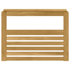 vidaXL Armrests Module 2 pcs White 79 x 6 x 61 cm Solid Acacia Wood 5