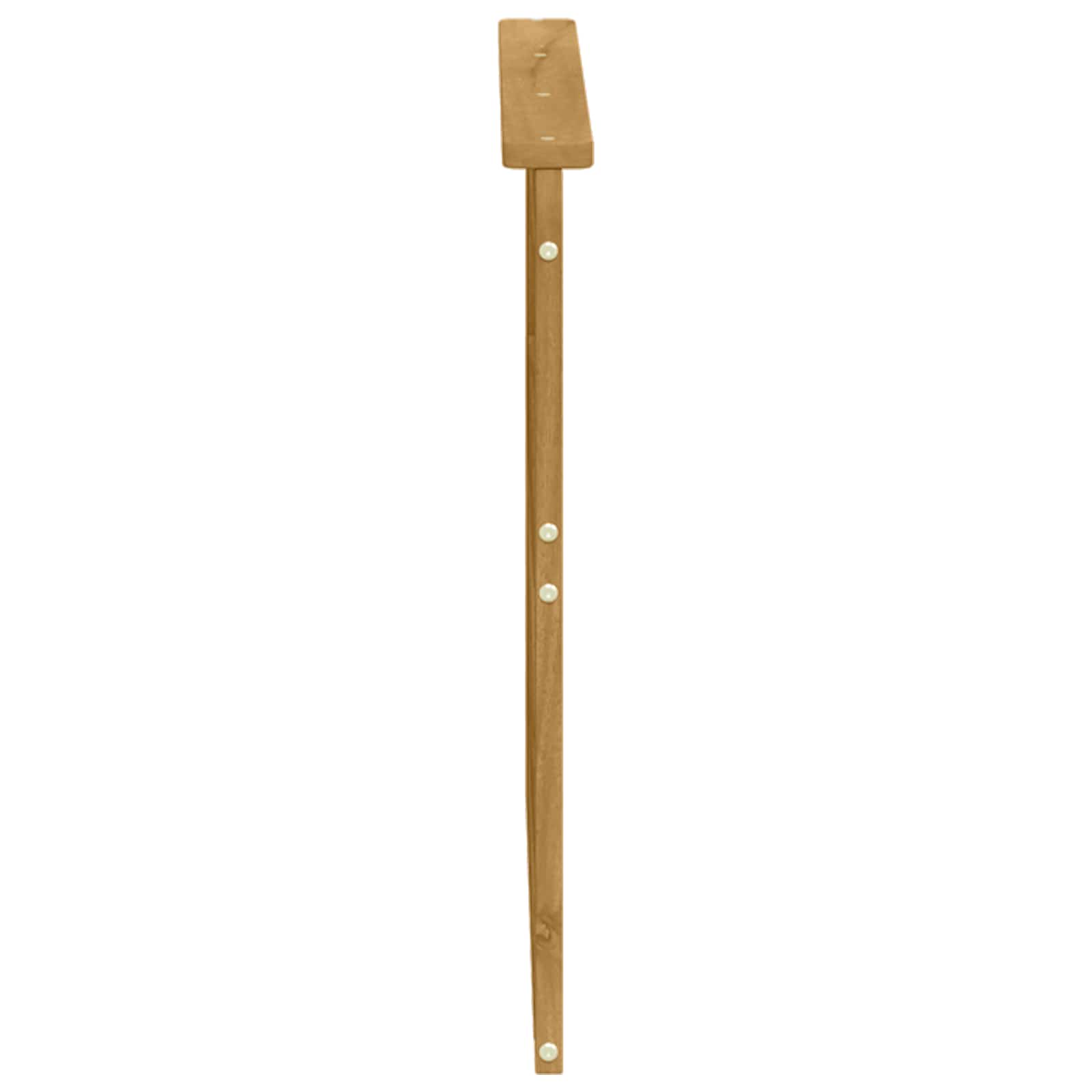 vidaXL Armrests Module 2 pcs White 79 x 6 x 61 cm Solid Acacia Wood 6