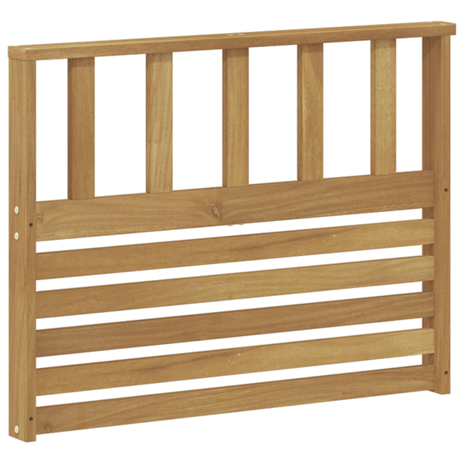 vidaXL Armrests Module 2 pcs White 80 x 6 x 61 cm Solid Acacia Wood 4