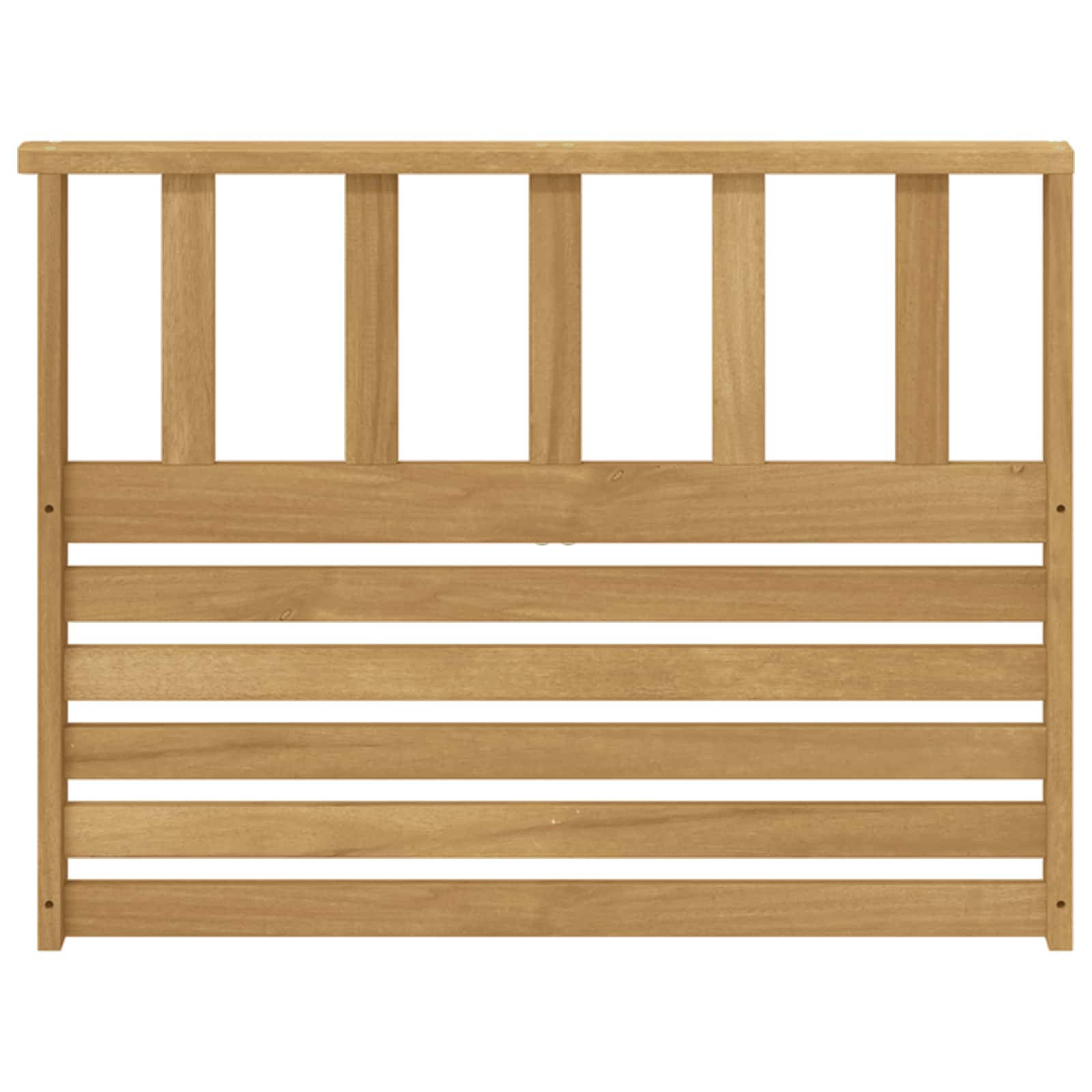 vidaXL Armrests Module 2 pcs White 80 x 6 x 61 cm Solid Acacia Wood 5