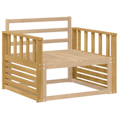vidaXL Armrests Module 2 pcs White 80 x 6 x 61 cm Solid Acacia Wood 3