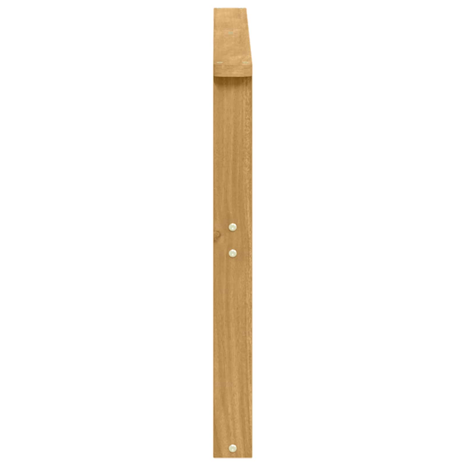 vidaXL Armrests Module 2 pcs White 80 x 6 x 61 cm Solid Acacia Wood 6