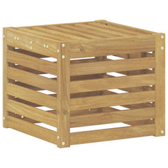 vidaXL Outdoor Sofa Set White 35 x 38 x 37 cm Solid Acacia Wood 2