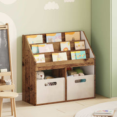 Kids Bookshelf 72.5 x 29.5 x 69 cm Engineered Wood Old wood