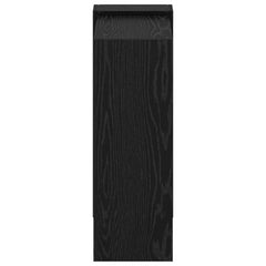 vidaXL Bookshelf 2-Tier 52 x 25 x 71.5 cm Engineered Wood Black Oak 6