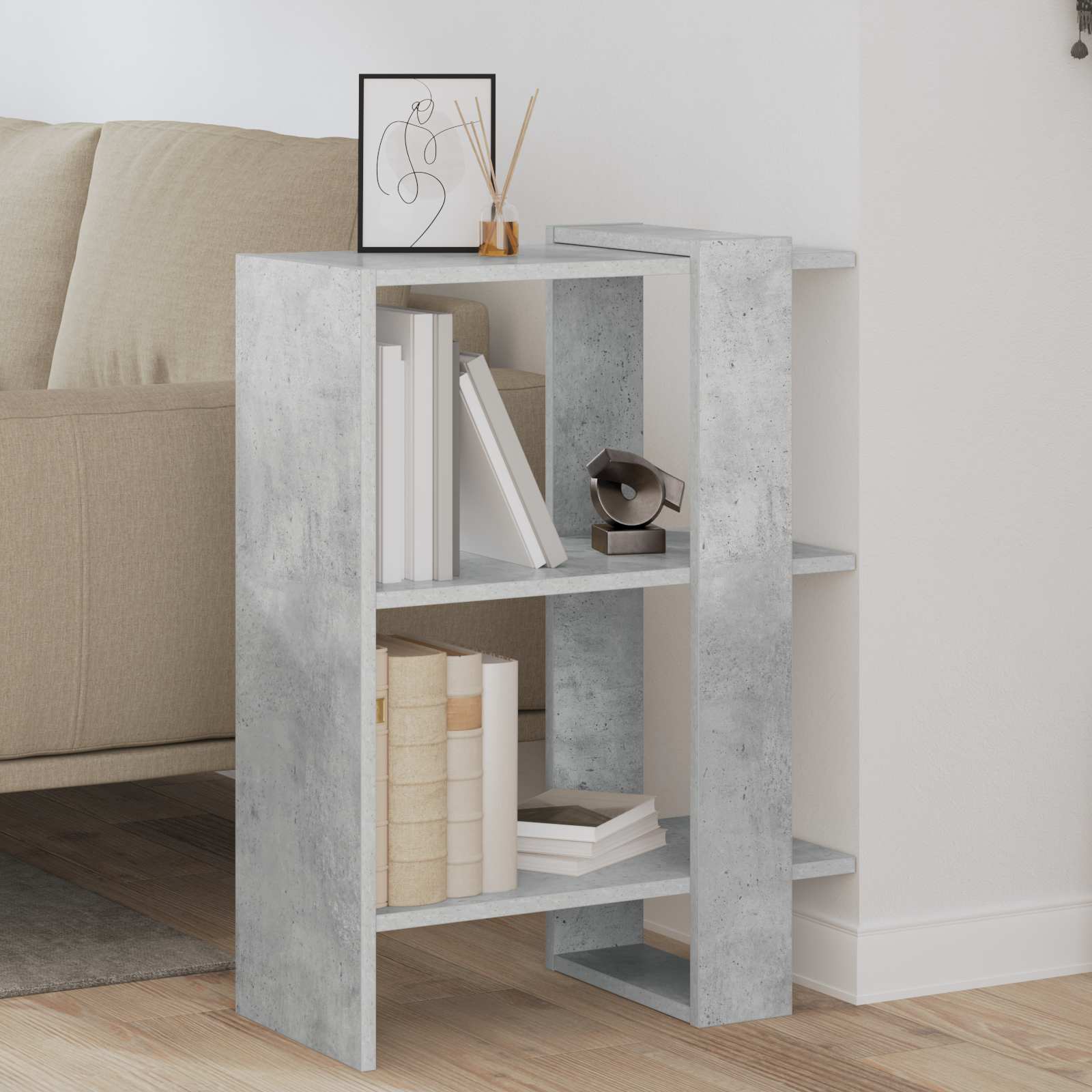 vidaXL Bookshelf 2-Tier 52 x 25 x 71.5 cm Engineered Wood 1