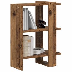 vidaXL Bookshelf 2-Tier 52 x 25 x 71.5 cm Engineered Wood Old Wood 3