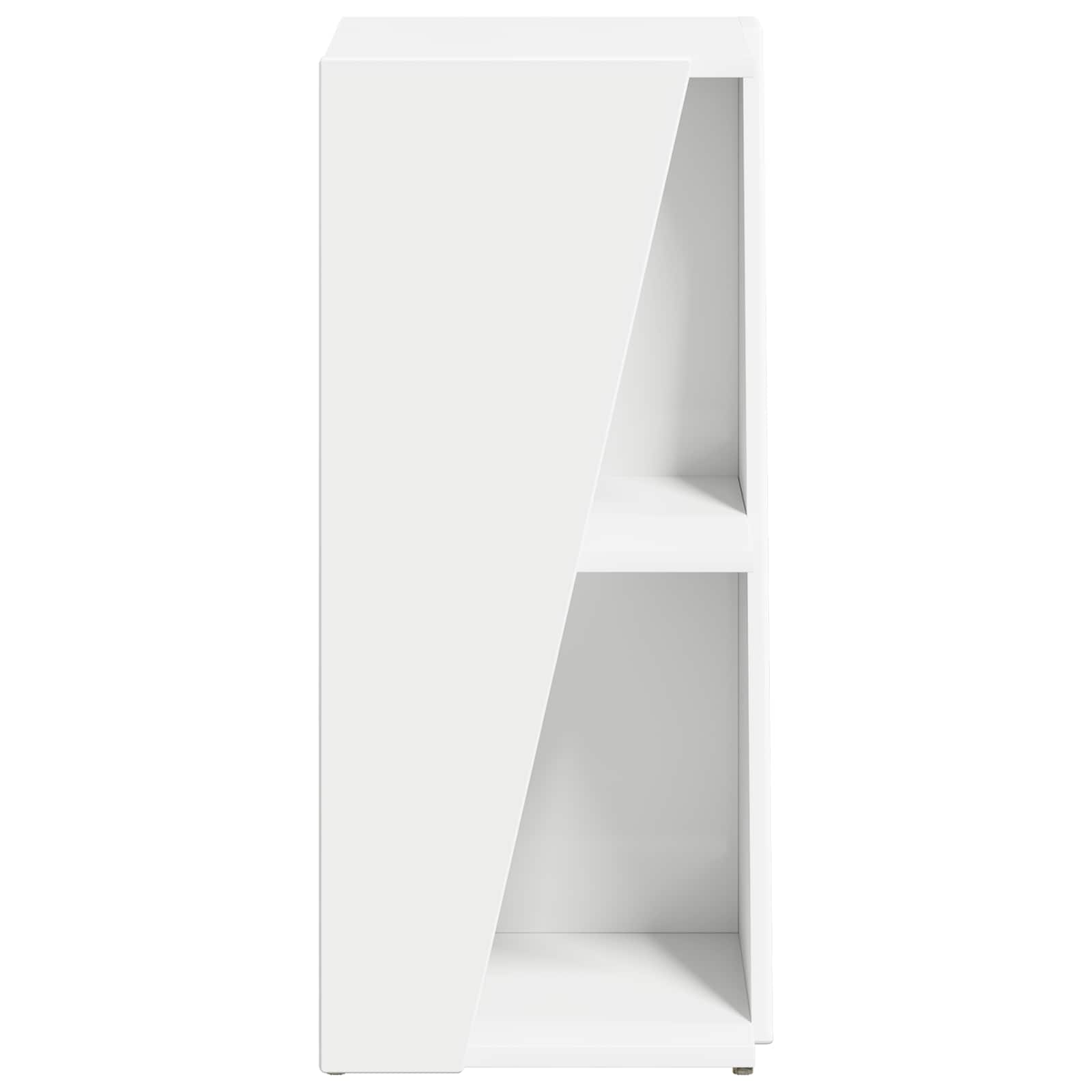 vidaXL Side Shelf 33 x 32 x 70.5 cm Engineered Wood White 6