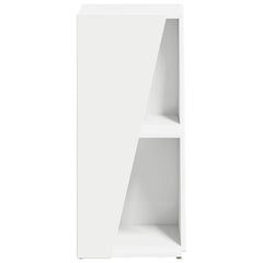 vidaXL Side Shelf 33 x 32 x 70.5 cm Engineered Wood White 6