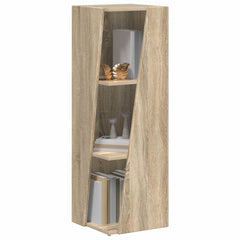 vidaXL Side Shelf 33 x 32 x 100.5 cm Engineered Wood Sonoma Oak 3