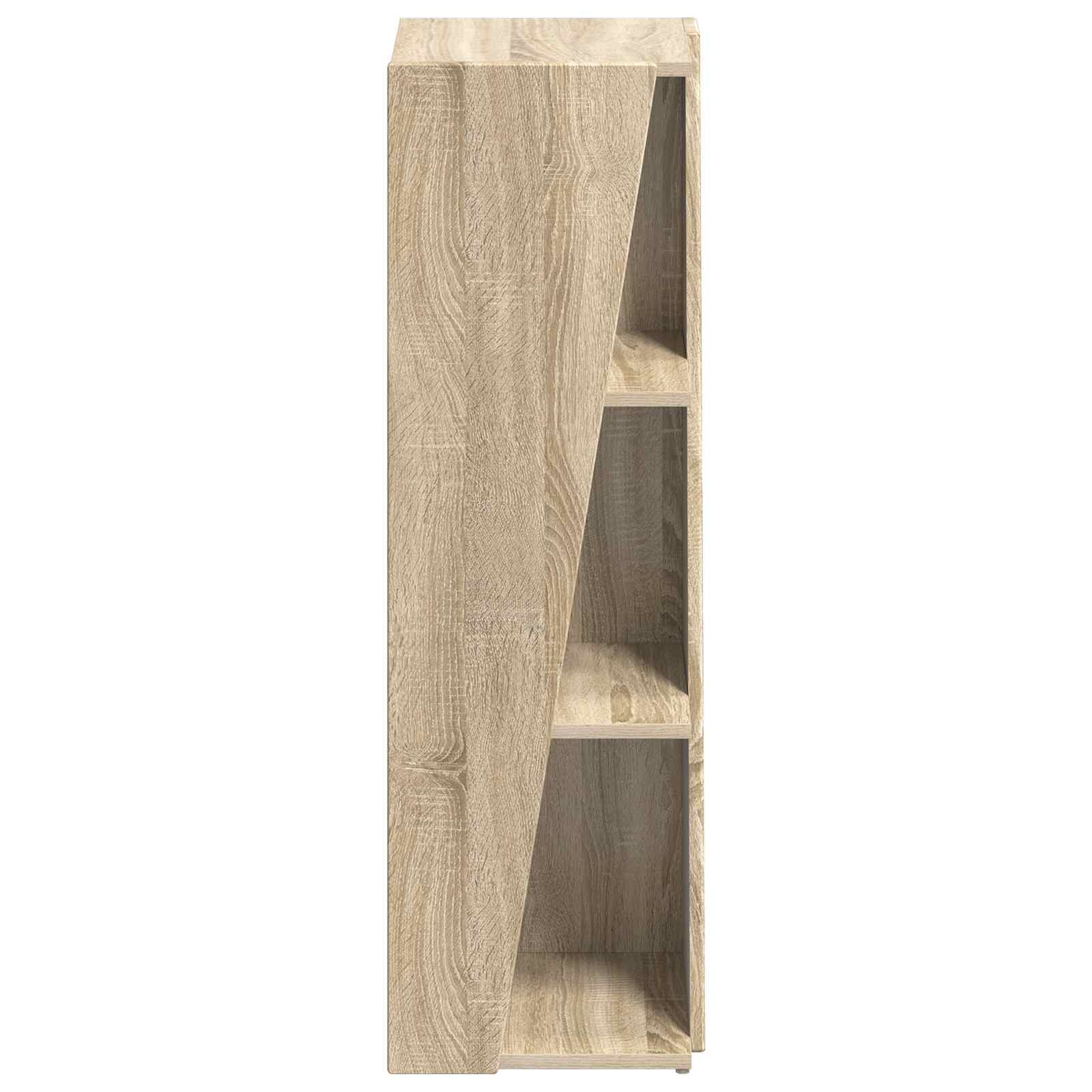 vidaXL Side Shelf 33 x 32 x 100.5 cm Engineered Wood Sonoma Oak 6