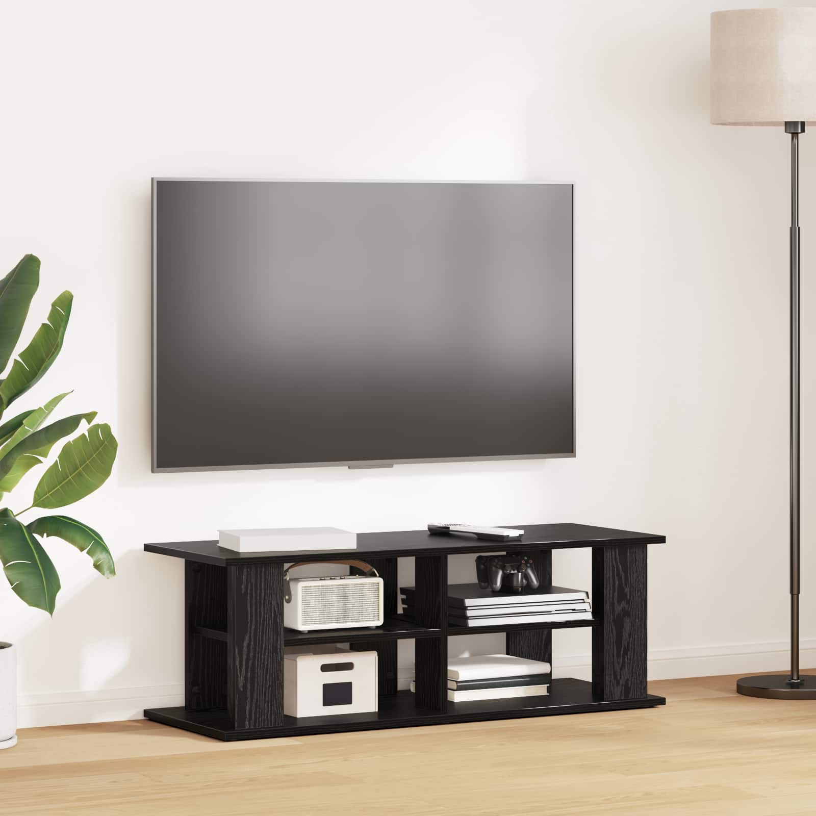 vidaXL TV stand Black Oak 96 x 35 x 33.5 cm 1