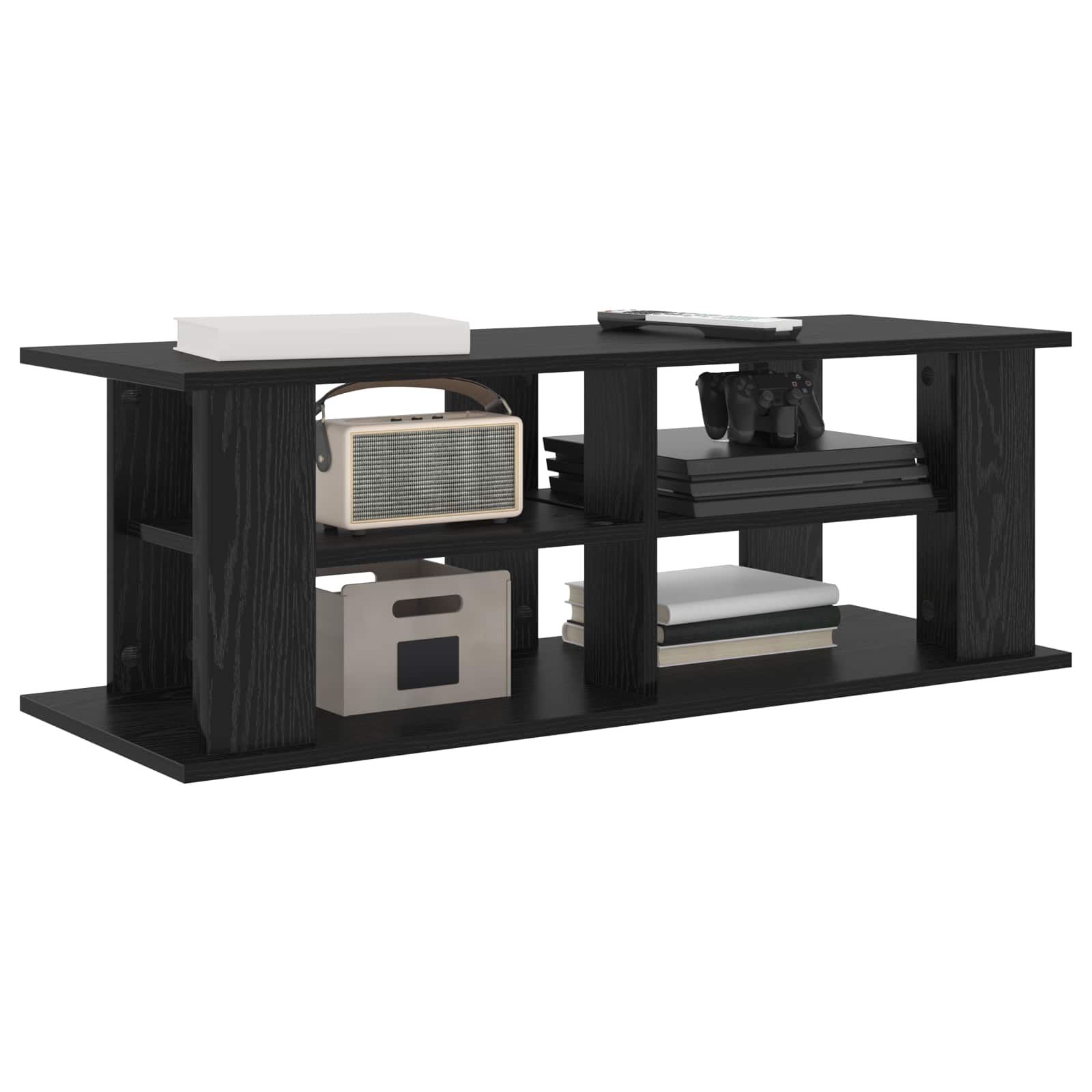 vidaXL TV stand Black Oak 96 x 35 x 33.5 cm 3