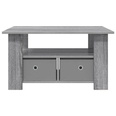 vidaXL Coffee Table Grey Sonoma 77 x 55 x 42 cm Engineered Wood 5