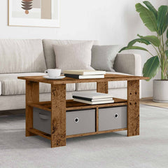 Coffee Table 77 x 55 x 42 cm Engineered Wood Old wood