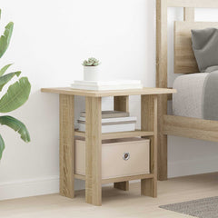 vidaXL Bedside Table 2 pcs Sonoma Oak 41 x 40 x 45 cm Engineered Wood 4
