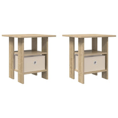 vidaXL Bedside Table 2 pcs Sonoma Oak 41 x 40 x 45 cm Engineered Wood 2