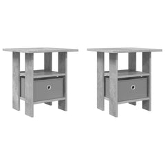 vidaXL Bedside Table 2 pcs Concrete Grey 41 x 40 x 45 cm 2