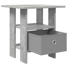 vidaXL Bedside Table 2 pcs Concrete Grey 41 x 40 x 45 cm 5