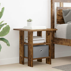 vidaXL Bedside Table 2 pcs Smoked Oak 41 x 40 x 45 cm Engineered Wood 4
