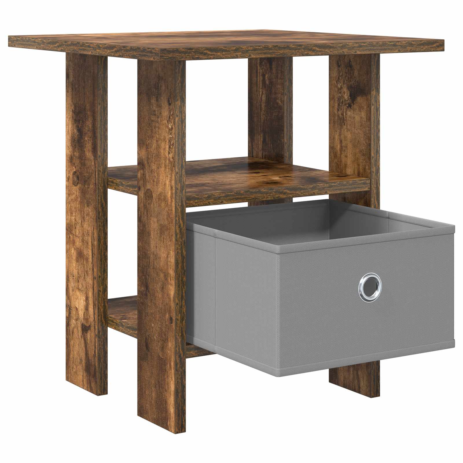 vidaXL Bedside Table 2 pcs Smoked Oak 41 x 40 x 45 cm Engineered Wood 5