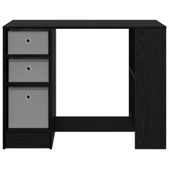 vidaXL Desk Black Oak 100 x 40 x 75 cm Engineered Wood 6