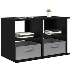 TV stand with Drawer 79 x 40 x 48 cm Black oak
