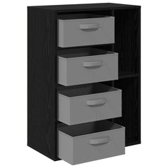 vidaXL Sideboard Black Oak 60 x 33.5 x 84 cm 5