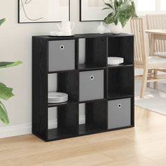 Sideboard 88.5 x 29 x 84.5 cm Black oak