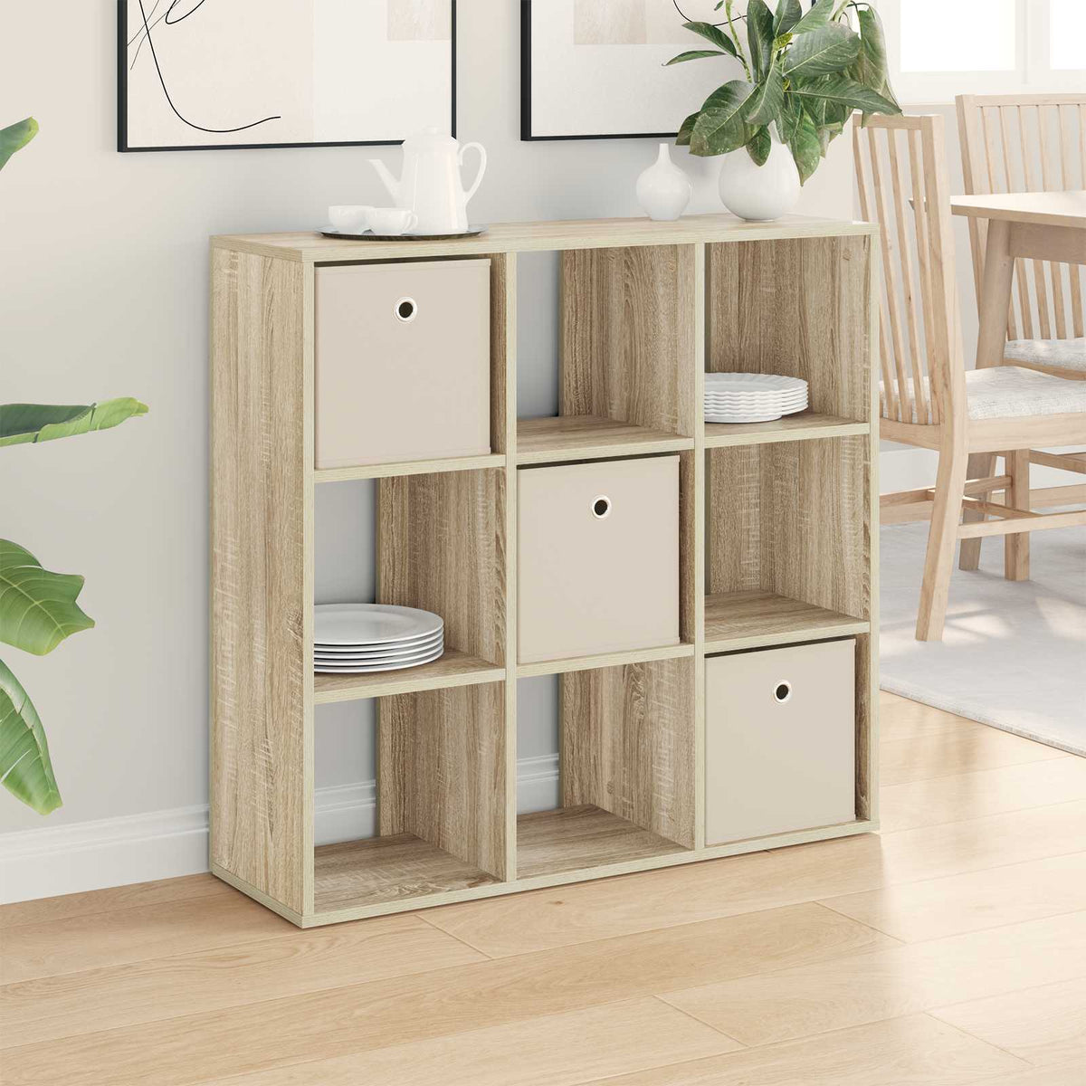 Sideboard 88.5 x 29 x 84.5 cm Sonoma oak
