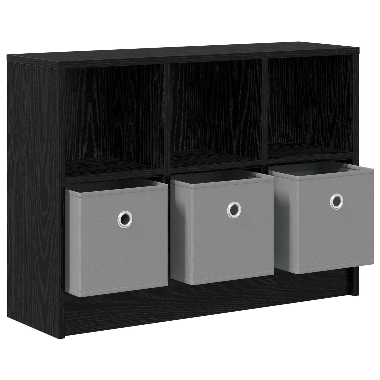 vidaXL Sideboard Black Oak 73.5 x 22.5 x 53.5 cm 5