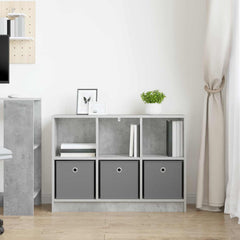 vidaXL Sideboard Concrete Grey 88.5 x 27.5 x 63.5 cm 4