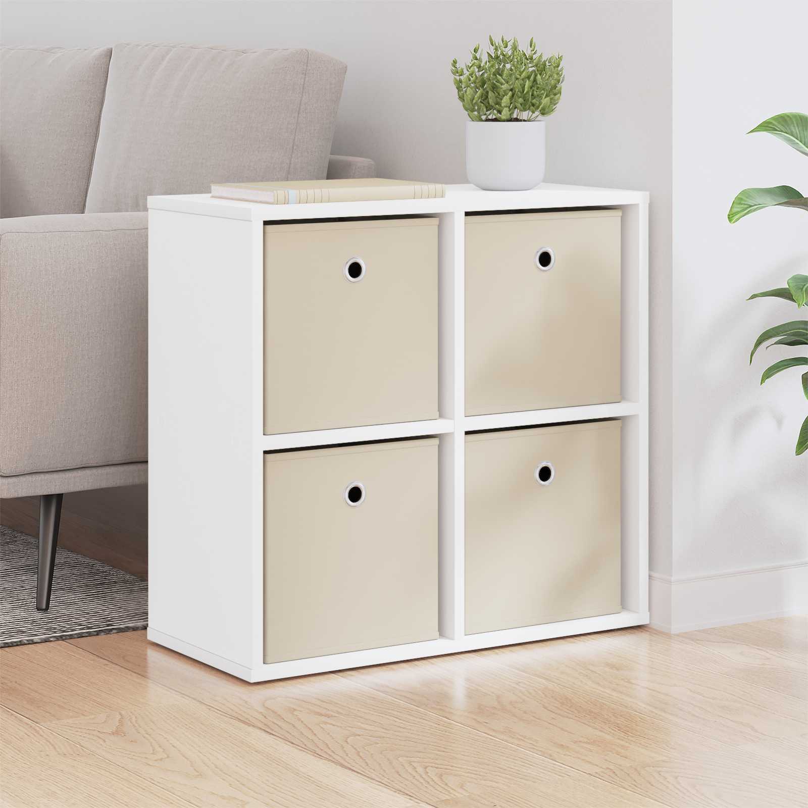 vidaXL Sideboard White 59.5 x 27 x 57 cm 1