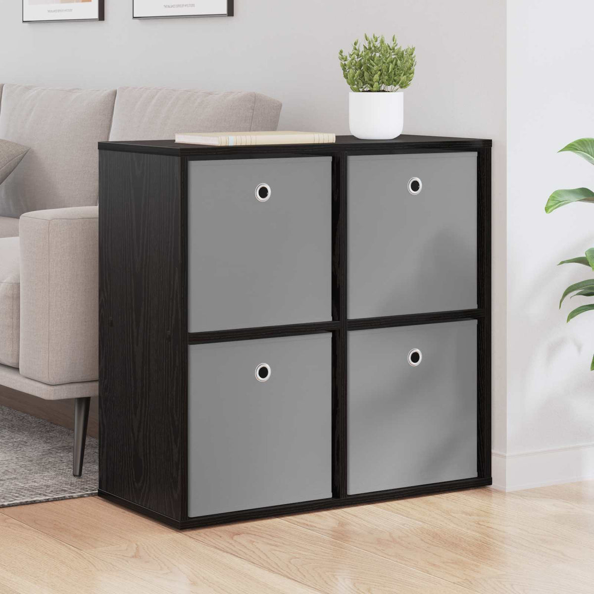 Sideboard 68.5 x 32 x 67 cm Black oak