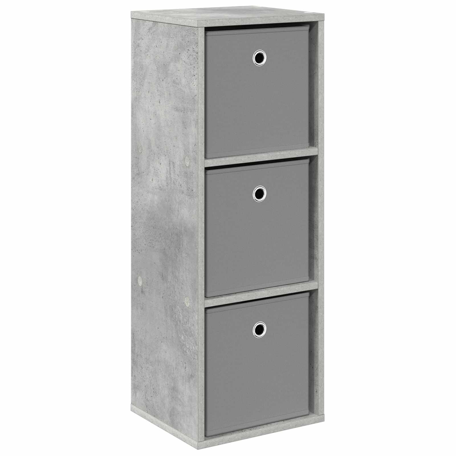vidaXL Sideboard with Drawer Concrete Grey 30.5 x 27 x 84.5 cm 2