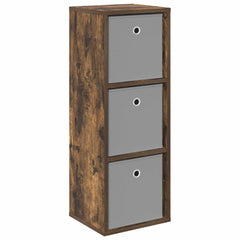 vidaXL Sideboard with Drawer Smoked Oak 30.5 x 27 x 84.5 cm 2