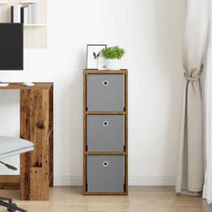 vidaXL Sideboard with Drawer Old Wood 30.5 x 27 x 84.5 cm 3