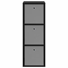 vidaXL Sideboard with Drawer Black Oak 35 x 32 x 99.5 cm 5